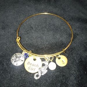 Beach charm bracelet